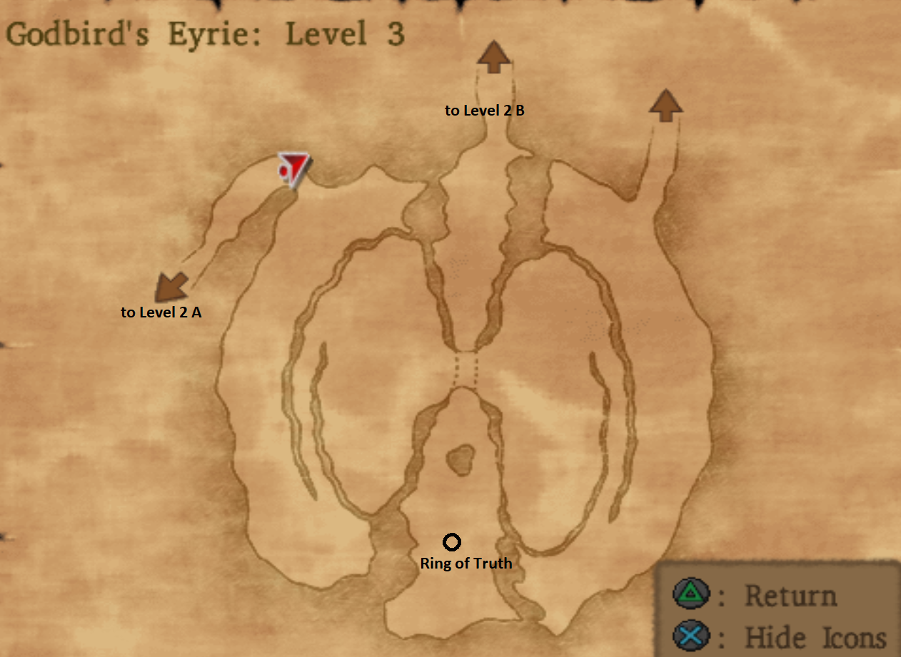 Map of Godbirds Eyrie Level 3